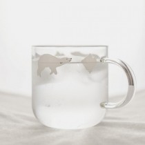 北極熊企鵝手工療癒系玻璃杯(共2入)